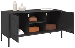 vidaXL Έπιπλο Τηλεόρασης Μαύρο 100,5x39x50,5 εκ. Ατσάλινο