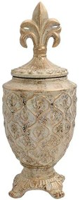 Βάζο Κεραμικό 374-224-270 16x16x42cm Antique Silver Ceramic