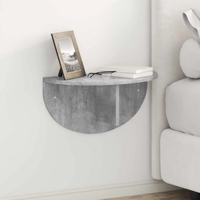 vidaXL Ράφι Τοίχου 2 τμχ. Σκυρόδεμα Γκρι 48 x 24 x 24 εκ