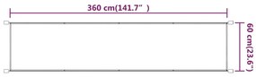 Τέντα Κάθετη Μπλε 60 x 360 εκ. από Ύφασμα Oxford - Μπλε