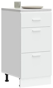 vidaXL Κάτω ντουλάπι Lyon λευκό 40x46x81,5 cm Ξύλινο μηχανουργικό ξύλο