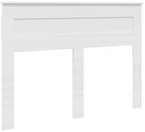 vidaXL Κεφαλάρι με κεφαλάρι Λευκό 150 cm Επεξεργασμένο ξύλο