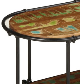 ντουλάπι τηλεόρασης 160x42x40 cm από μασίφ ξύλο αναγεννημένο - Καφέ