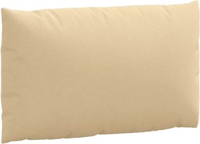 vidaXL Μαξιλάρια Παλέτας 3 τεμ. Μπεζ Μελανζέ Υφασμάτινα