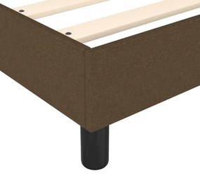 Κρεβάτι Boxspring με Στρώμα Σκούρο Καφέ 180x200 εκ Υφασμάτινο - Καφέ