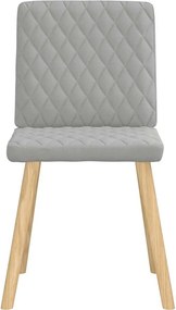 vidaXL Καρέκλες τραπεζαρίας 4 τεμ Cloud Grey Fabric