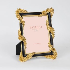 Κορνίζα Polyresin Χρυσή-Μαύρη 13x18εκ. ESTHETI 756-12151
