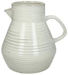 Βάζο ArteLibre Κανάτα Λευκό Πέτρα 20x17.5x20cm