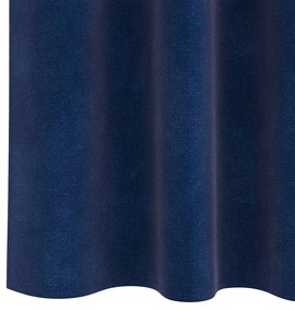 vidaXL Κουρτίνες με κουρτίνες 2 pcs Σκούρο Μπλε 140 x 175 cm Βελούδο