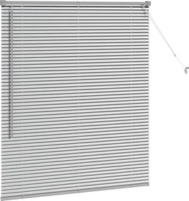 vidaXL Βενετσιάνικες Ρόδες Ασημί 130 x 110 εκ Αλουμίνιο