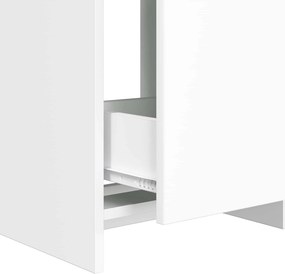 vidaXL Καθρέφτης μπάνιου με νιπτήρα Λευκό 42 x 40 x 84,5 εκ