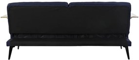 Καναπές-Κρεβάτι DKD Home Decor Μπλε Καφέ Μαύρο Μέταλλο Σύγχρονη Urban 203 x 87 x 81 cm