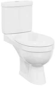 vidaXL Λεκάνη Τουαλέτας Λευκή με Καζανάκι