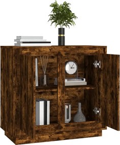 vidaXL Ντουλάπι Καπνιστή Δρυς 80x34x75 εκ. από Επεξεργασμένο Ξύλο