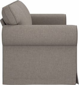 vidaXL Καναπές Taupe 215 x 82 x 80 εκ ύφασμα