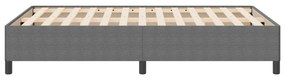 vidaXL Κρεβάτι Ράμπα Ανοιχτό Γκρι 140x200 εκ. Υλικά Κορδούρα