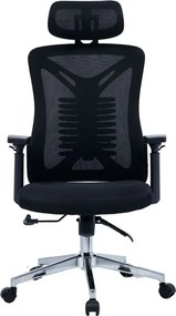 Καρέκλα γραφείου διευθυντή WING mesh μαύρο 65x61x117/125