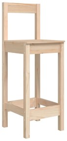 vidaXL Καρέκλες Μπαρ 2 τεμ. 40x41,5x112 εκ. Μασίφ Ξύλο Πεύκου