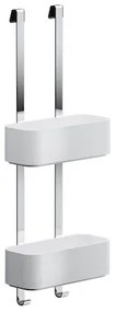 Geesa 8902 Inox White Matt Κρεμαστή Σπογγοθήκη - Μπουκαλοθήκη 25 x 11,5 x 8 cm