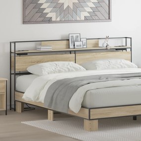 vidaXL Κεφαλάρι Αποθήκης Sonoma Δρυς 180 cm Επεξεργασμένο ξύλο