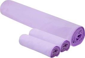 vidaXL Σύνολο πετσέτας αθλητισμού 3 pcs Μοβ Πολυεστέρας και Πολυαμίδιο