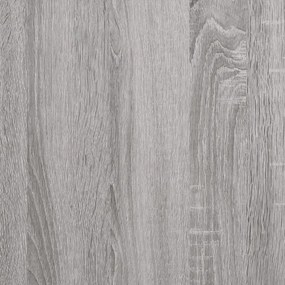 Ραφιέρα Τοίχου με 3 Ράφια Γκρι Sonoma Επεξεργ. Ξύλο - Γκρι