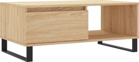 vidaXL Τραπεζάκι Σαλονιού Sonoma Δρυς 90x50x36,5 εκ. Επεξεργασμ. Ξύλο