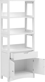Ντουλάπι-στήλη Sejo pakoworld mdf λευκό 60x32.5x154εκ