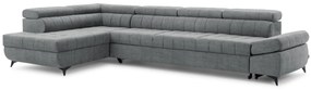 Γωνιακός καναπές/Κρεβάτι Valer Maxi /Γκρι/ 349x97x203/ Aριστερή γωνία BOG265