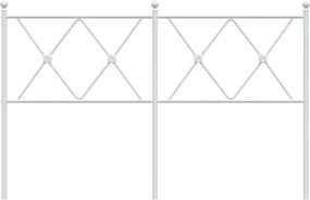 vidaXL Ανταλλακτικό κεφαλάρι Λευκό 137 εκ. Μεταλλικό