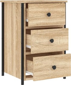 vidaXL Κομοδίνο Sonoma Δρυς 40 x 36 x 60 εκ. από Επεξεργασμένο Ξύλο