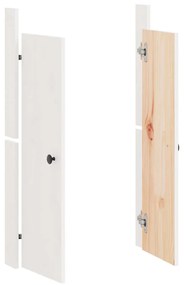vidaXL Πόρτες Κουζίνας Εξ. Χώρου Λευκές 50x9x82 εκ Μασίφ Ξύλο Πεύκου