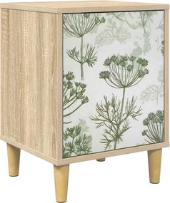 vidaXL Κομοδίνο GOTHA Sonoma Δρυς 36 x 33 x 50 εκ. Επεξεργασμένο Ξύλο