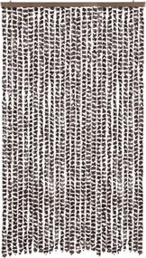 vidaXL Σήτα Εντόμων Καφέ / Λευκό 118x220 εκ. από Σενίλ