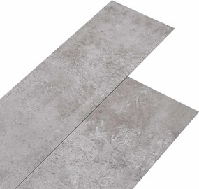 vidaXL Πλάκες Δαπέδου 36 pcs Γκρι Γη 5,02 m² PVC
