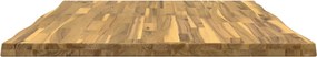 vidaXL Επιφάνεια Τραπεζιού Live Edge 100 x 80 x 3,2 cm Ορθογώνιος
