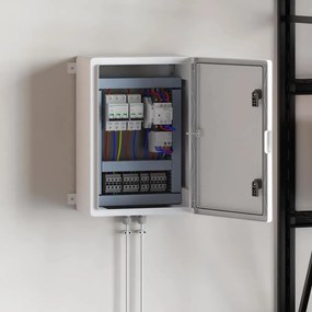 vidaXL Κάτωθι Ελέγχου IP65 Αδιάβροχο Γκρι 35x19,5x50 εκ ABS Πλαστικό