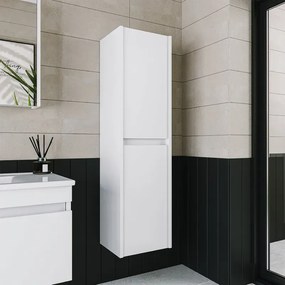 Stewehome Ντουλάπι Πετσετών Μπάνιου με Ράφια 35x30x130 cm