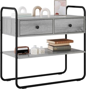 vidaXL Τραπέζι κονσόλας Γκρι Sonoma 100 x 40 x 75 cm