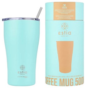 ESTIA ΘΕΡΜΟΣ COFFEE MUG SAVE THE AEGEAN 500ml BERMUDA GREEN 01-23171