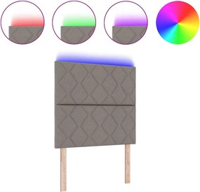 vidaXL Κεφαλάρι Taupe 100 cm ύφασμα