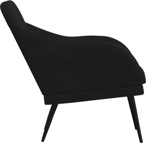 vidaXL Πολυθρόνα Μαύρη 63 x 76x 80 εκ. Βελούδινη