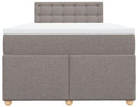 ΚΡΕΒΑΤΙ BOXSPRING ΜΕ ΣΤΡΩΜΑ TAUPE 120X200 ΕΚ. ΥΦΑΣΜΑΤΙΝΟ 3286665