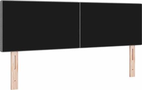 vidaXL LED κεφαλάρι με κεφαλάρι Ανοιχτό γκρι 144 cm Πολυεστέρας