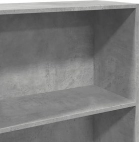 vidaXL Βιβλιοθήκη Γκρι Σκυροδέματος 60x30x189 εκ. Επεξεργ. Ξύλο