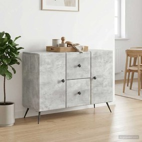 vidaXL Πλαϊνό γραφείο Γκρι Σκυροδέματος 89 x 34,5 x 60 εκ.