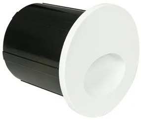 Φωτιστικό Τοίχου Χωνευτό LED 3W IP65 3000K Λευκό Step E320 Zambelis-E320-Μαύρο E320