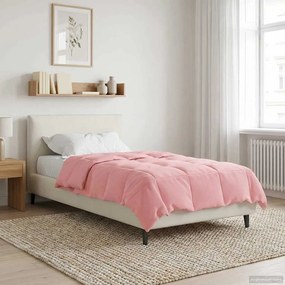 vidaXL Χειμερινό Παπλωματοθήκη 155 x 200 εκ. Χειμώνας Ροζ Αναπνεύσιμο