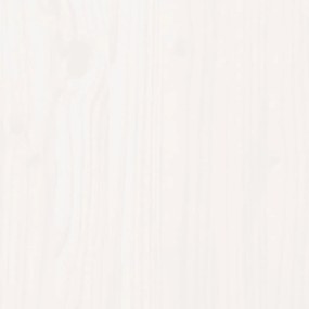 Πλαίσιο Κρεβατιού Λευκό 75x190 εκ. Μασίφ Ξύλο Small Single 814910