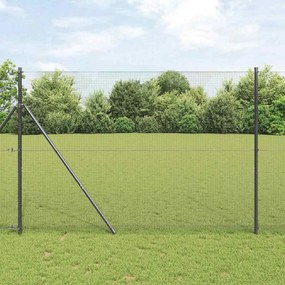 vidaXL Συρματόπλεγμα Σταθερού Εδάφους 50 x 1,5 m Γκρι Δίχτυ